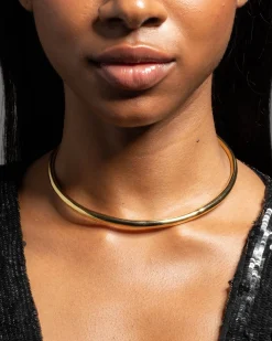 Thin Collar Necklace - Gold