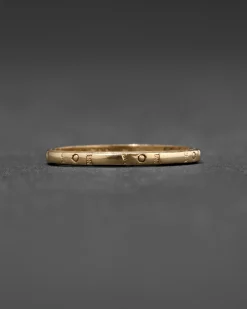 Vintage 14k Gold XO Band Ring
