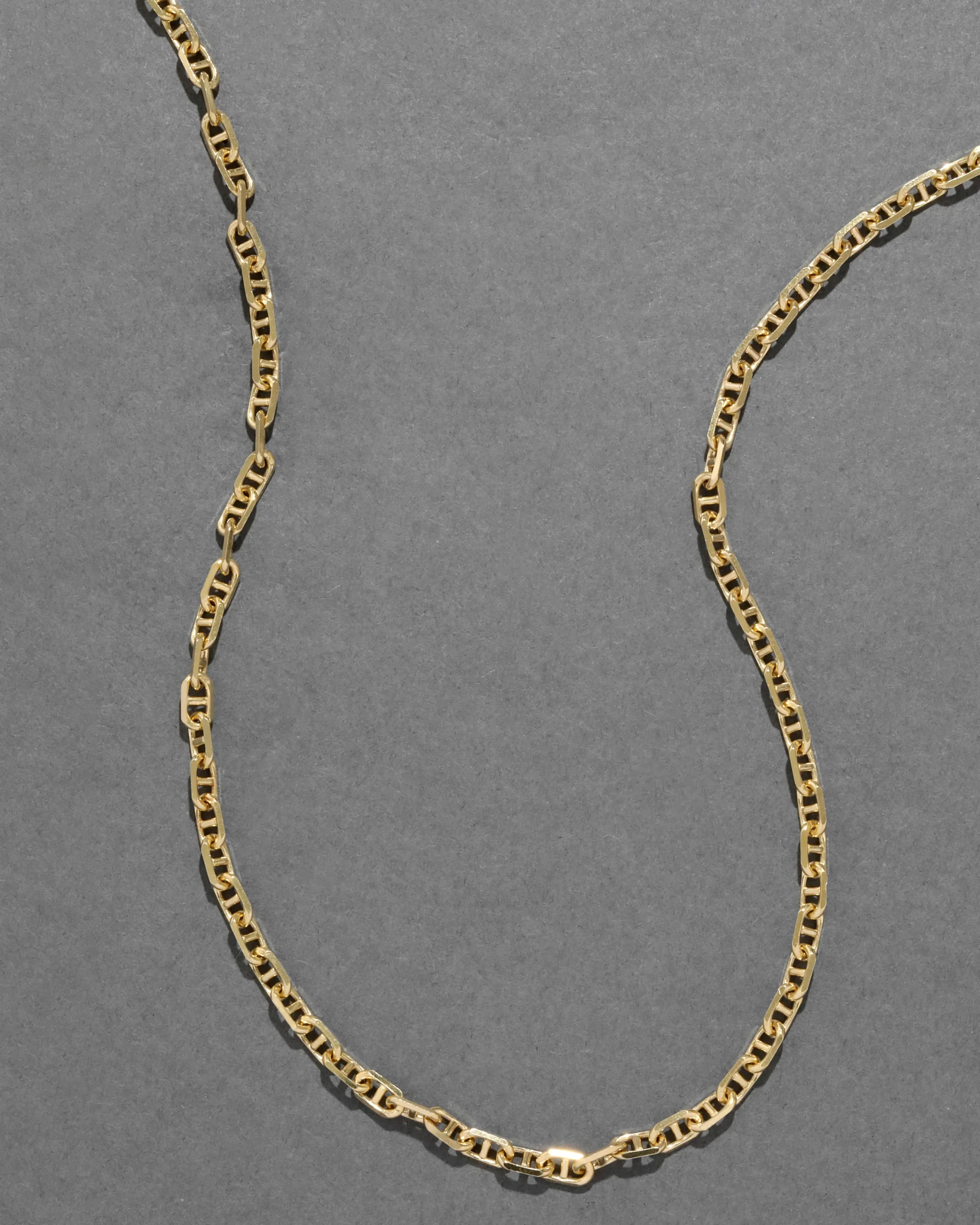 Vintage 1980s 14k Gold Handmade Italian Link Chain Necklace