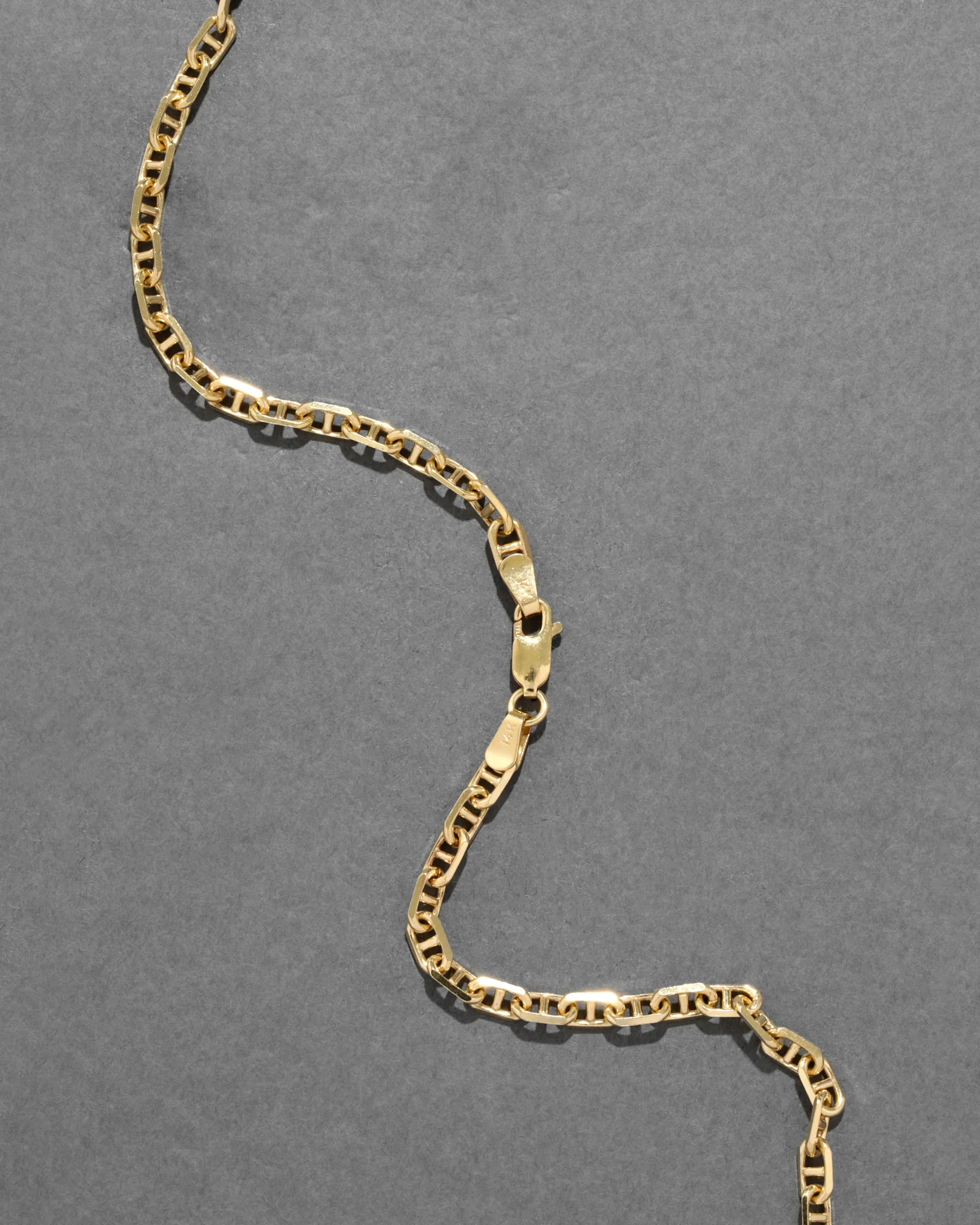 Vintage 1980s 14k Gold Handmade Italian Link Chain Necklace