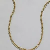 Vintage 1980s 14k Gold Italian Homemade Link Chain Necklace