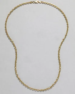 Vintage 1980s 14k Gold Italian Homemade Link Chain Necklace