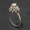 Vintage 1950s 18k White Gold Diamond Ring
