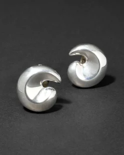 Vintage 1980s Sterling Silver Apostrophe Earring