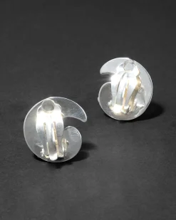 Vintage 1980s Sterling Silver Apostrophe Earring
