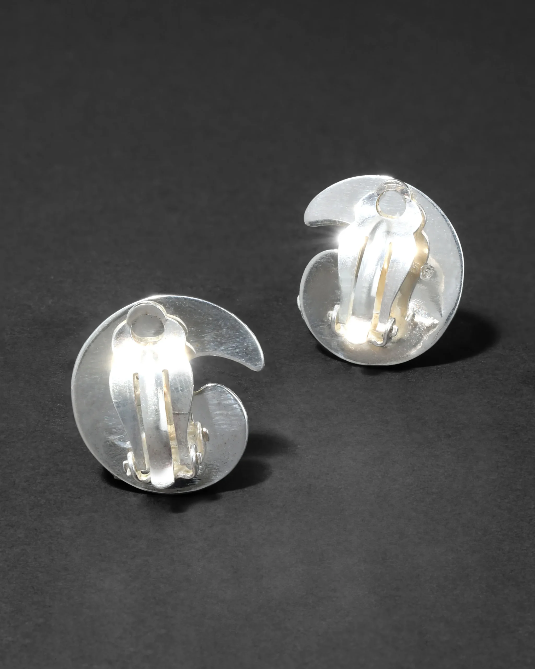 Vintage 1980s Sterling Silver Apostrophe Earring